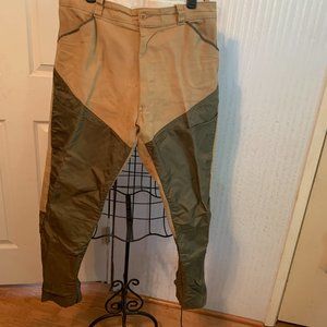 MENS - sz 36x29 VINTAGE 1950/1960s Field and Fireside brush canvas hunting pants